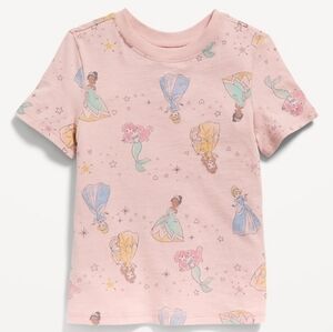 NIP Old Navy Disney Princesses Abalone Pink Graphic Tshirt!